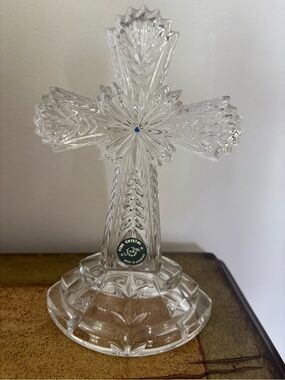 Lenox Clear Crystal Cross Decorative Accent - Inspirational Collection